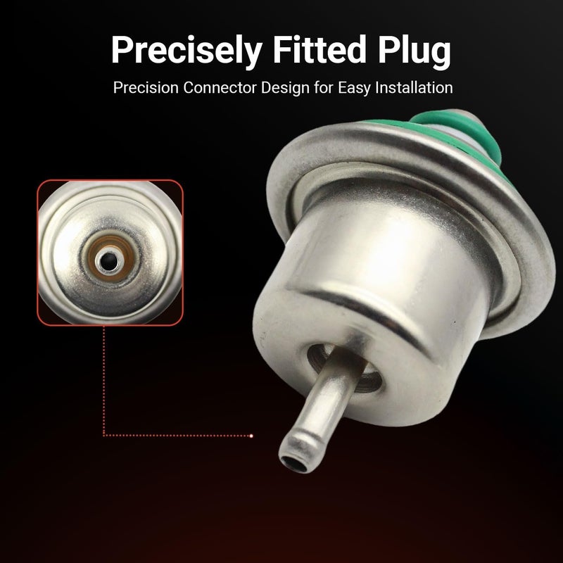 Powkos Fuel Injection Pressure Regulator Kit with Ring 3.5BAR Replaces 12460604 Compatible with Jeep Cherokee Wrangler Grand Cherokee Dodge Dakota Ramcharger Replaces PR210 FP10071 - Image 5